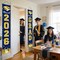 Graduation Party Decorations 2026 – Navy Blue & Gold “Congrats Grad” Door & Porch Banner Set | Class of 2026 Graduation Decor Supplies